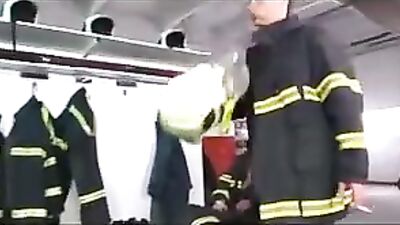 Hot Firemen: Action Bareback Group Sex