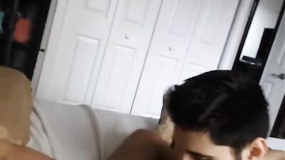 Cumshot Oral Web-Cam Delight: He Takes His Lovers Cum in His Mouth