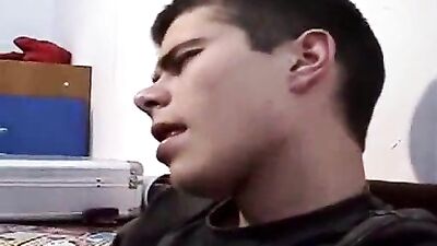 Brown Boy Wanks Off: Handjob Cumshots