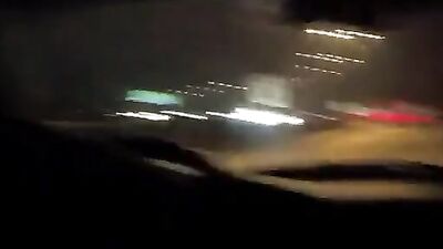 Masturbating in the car: Amateur Cum Shots Handjob!