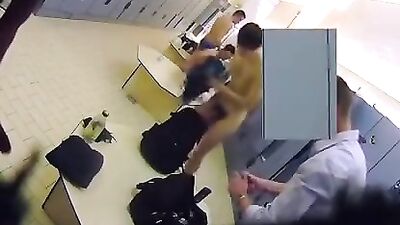 Real Wank in Changing Room - Hardcore Mens Room Action!
