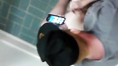 Caught in Public Toilets - A XXX Amateur Handjob Adventure!