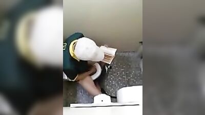 Public Toilet Cumshots: Amateur Handjobs Captured