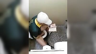 Public Toilet Cumshots: Amateur Handjobs Captured