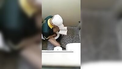 Public Toilet Cumshots: Amateur Handjobs Captured