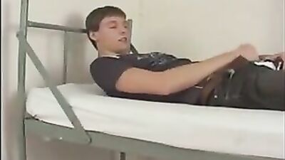 Prison Boy Threesome: Action Bareback Group Sex