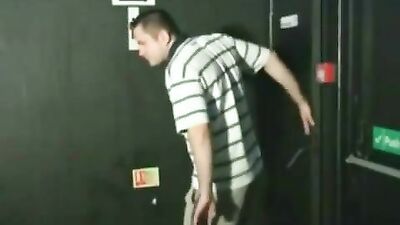 Golden Shower Frenzy - Amateur Urinal Cumshots!