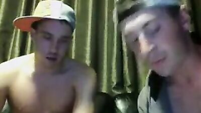 Gay couple masturbates and sucks in this hot Amateur Cum Shots Handjob video!