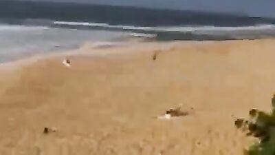 Naked Surfer Fun Public Outside Voyeur