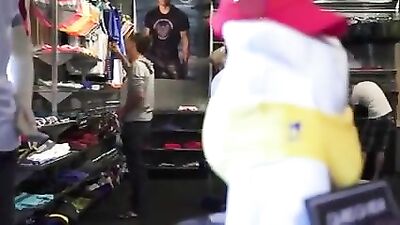 Gay Porn Twinks in the Changing Room - Action Bareback OR Twink Heaven - Sex in the Changing Room