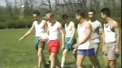 Aftermath in the Showers: Gay Porn Action Group Sex