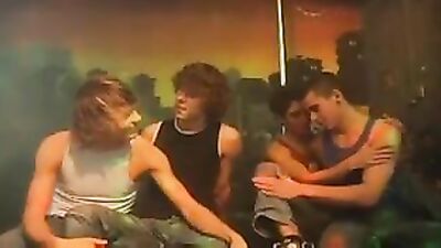 Bareback Fun in the Cellar: Action Group Sex