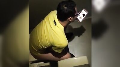 Asian Spy Cum Shots: Public Restroom Exposure