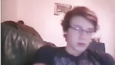 Cum Shot Web Cam Boy with Glasses Wank: Exposing the Sexual Desires of Nerds!