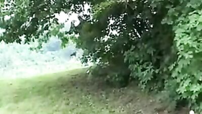 Outdoor Fun At The Hostel - Bareback Father and Step Son Action