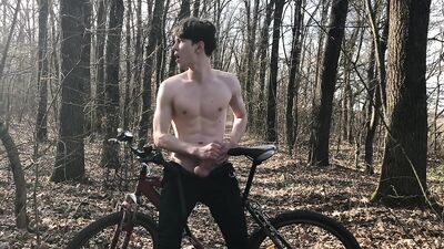AA Vid - Gay porn hot amateur boy wanks in the woods