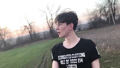 AA Vid - Gay porn hot amateur boy wanks in the woods