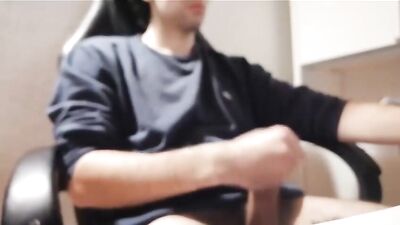 Boys porn jerking uncut hairy penis