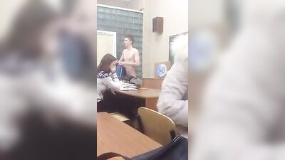 Naked is classroom twink