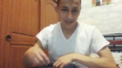 Two Young Latin Lads Spunking For The Fake Girl