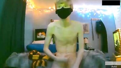 Shy boy twink porn cum