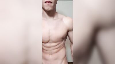 JEANS TWINK PORN EATING HIS OWN CUM