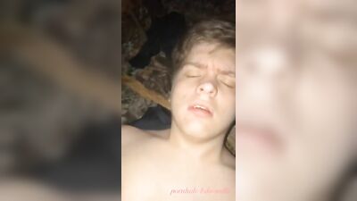 Horny Twink Gets Fucked Outdoors