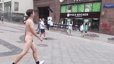 Nude walking in Public^^