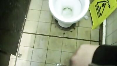 Public Toilet Cumshots: Amateur Handjobs in the Stalls