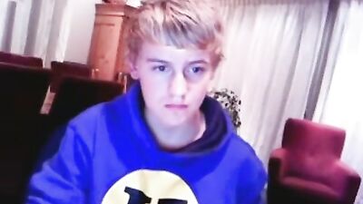 Blond Boy Webcam Show - Amateur Solo Exposure