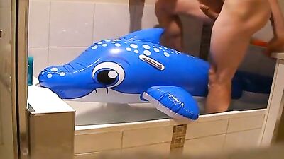 Dolphin In The Bath: Cum Shots Fetish Solo Gay Porn Video