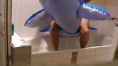 Dolphin In The Bath: Cum Shots Fetish Solo Gay Porn Video