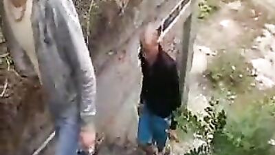 Outdoor Twink Frat Guy Glory Hole Action - A Gay Porn Adventure