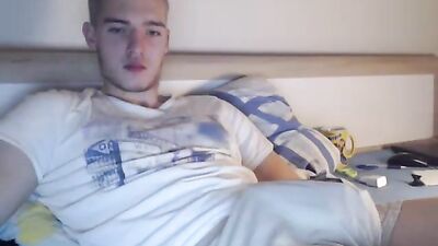 Young & Horny Webcam Boy Cums Hard!