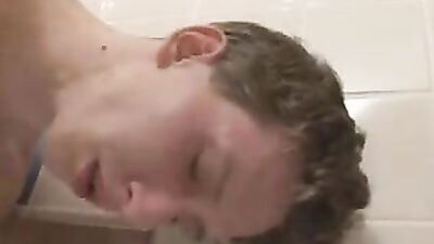 Teen Sex in the Toilets - Bareback Cum Shots Revenge!