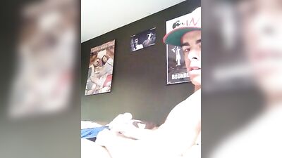 Masturbating from side - Amateur Cum Shots Handjob - Revealing Side Erotica!