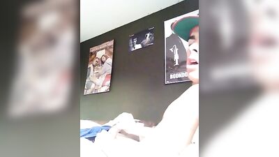 Masturbating from side - Amateur Cum Shots Handjob - Revealing Side Erotica!