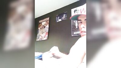 Masturbating from side - Amateur Cum Shots Handjob - Revealing Side Erotica!