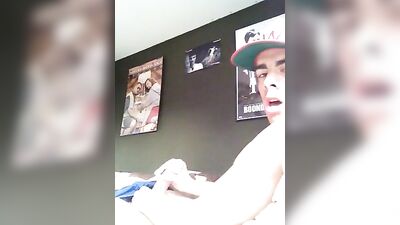 Masturbating from side - Amateur Cum Shots Handjob - Revealing Side Erotica!