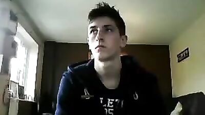 Handsome young masturbating