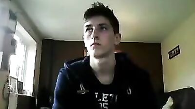 Handsome young masturbating