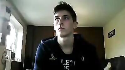 Handsome young masturbating