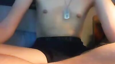 Handcuffed Chain Handjob: With the Chain as a Witness!