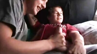 College Twink Dick Sucked Straight Guy: Amature Oral Handjob