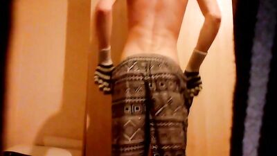 White Blissful Ass - Skinny Young and Long Hair