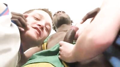 Gay Porn Interracial 3-Way Threesome with Straight Boys Mix Action