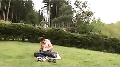 Lawn Bareback Action: Sex on the lawn!