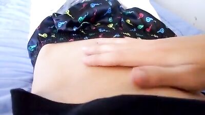 Satiny Smile Spurting Twink Cumshot