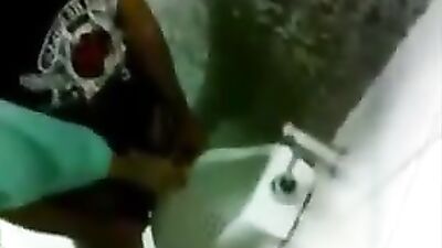 Helping Hand at the Urinal: Public Outside Cum Shots