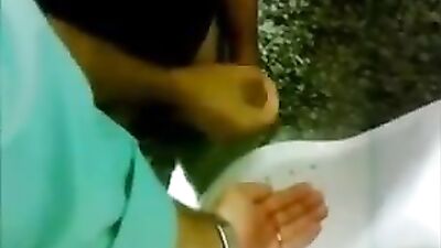 Helping Hand at the Urinal: Public Outside Cum Shots
